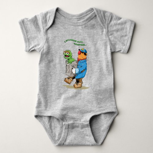 Sesame Street  Oscar  Bruno the Garbage Man Baby Bodysuit