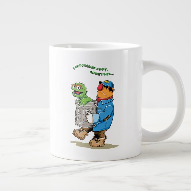 Sesame Street | Oscar & Bruno the Garbage Man Giant Coffee Mug (Right)