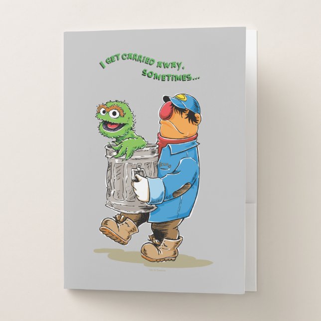 Sesame Street | Oscar & Bruno the Garbage Man Pocket Folder (Front)