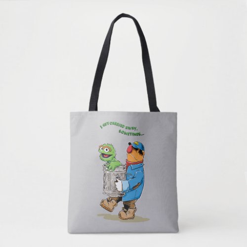 Sesame Street  Oscar  Bruno the Garbage Man Tote Bag