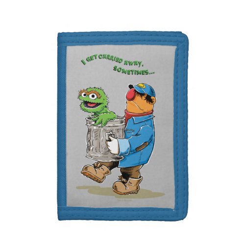 Sesame Street  Oscar  Bruno the Garbage Man Trifold Wallet