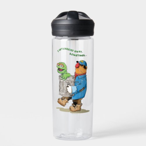 Sesame Street  Oscar  Bruno the Garbage Man Water Bottle