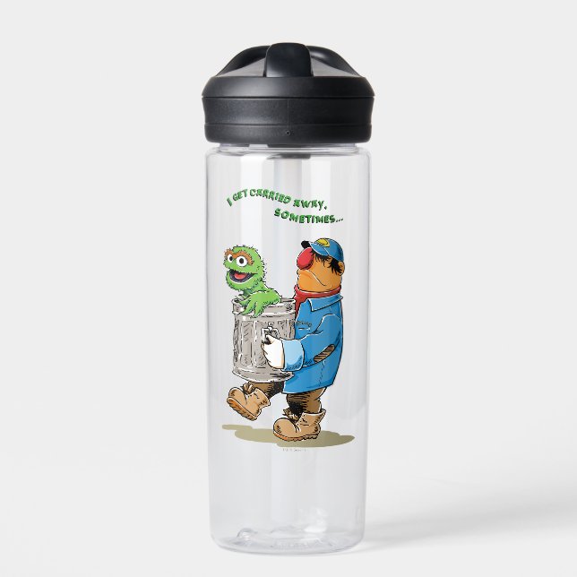 Sesame Street | Oscar & Bruno the Garbage Man Water Bottle (Front)