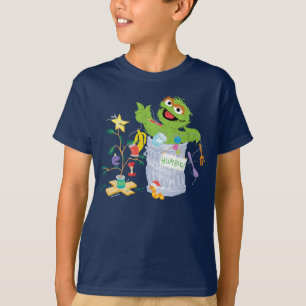 Sesame Street Oscar - Christmas Tree T-Shirt