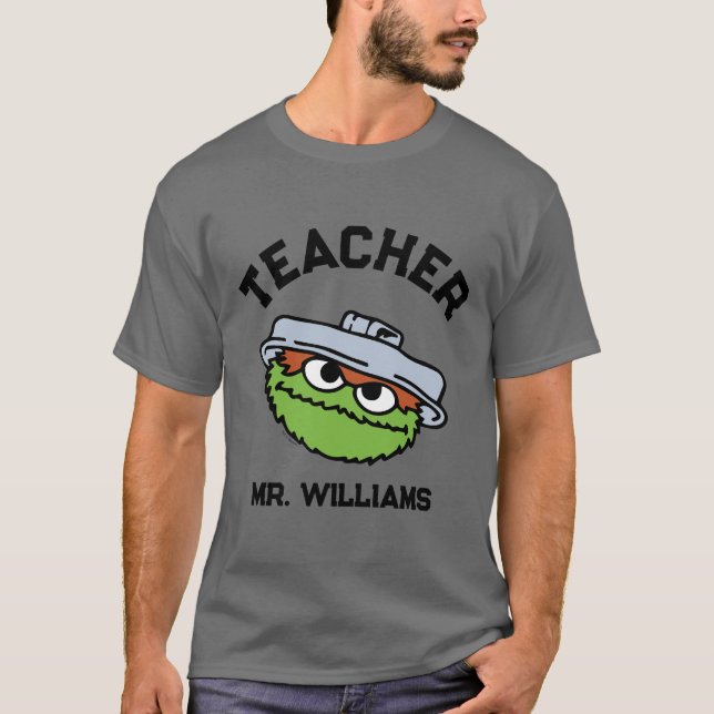 Sesame Street | Oscar Teacher T-Shirt (Front)