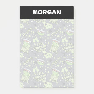 Sesame Street Oscar the Grouch Add Name Post-it Notes
