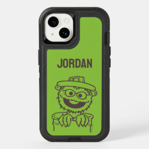 Sesame Street   Oscar the Grouch   Add Your Name OtterBox iPhone 14 Case