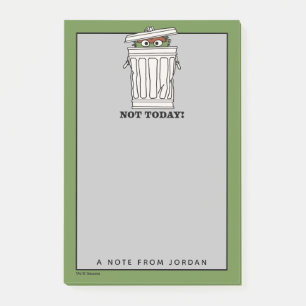 Sesame Street Oscar the Grouch Add Your Name Post-it Notes