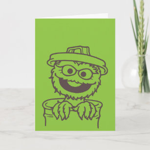 Sesame Street   Oscar the Grouch Bright Card