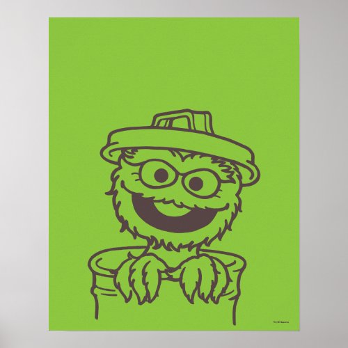 Sesame Street  Oscar the Grouch Bright Poster