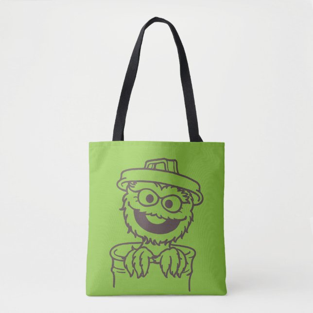 Sesame Street | Oscar the Grouch Bright Tote Bag (Front)
