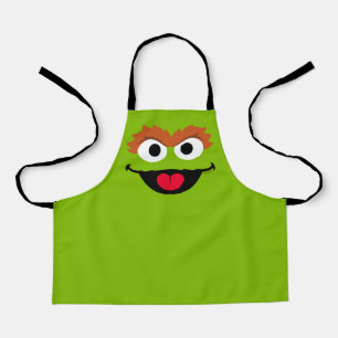 Sesame Street Oscar the Grouch Face Apron