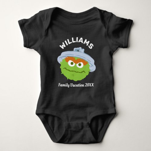 Sesame Street  Oscar the Grouch Family Vacation Baby Bodysuit