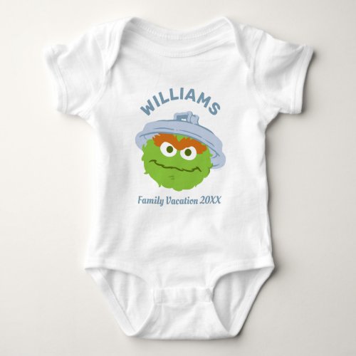 Sesame Street  Oscar the Grouch Family Vacation Baby Bodysuit