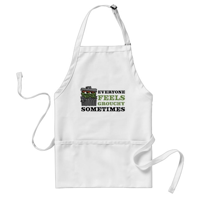 Sesame Street | Oscar the Grouch Feels Grouchy Adult Apron (Front)