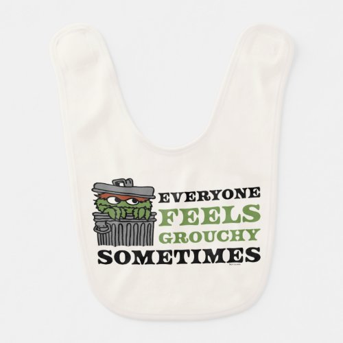 Sesame Street  Oscar the Grouch Feels Grouchy Baby Bib