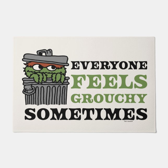 Sesame Street | Oscar the Grouch Feels Grouchy Doormat (Front)