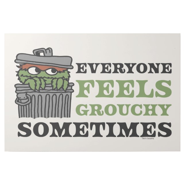 Sesame Street | Oscar the Grouch Feels Grouchy Gallery Wrap (Front)