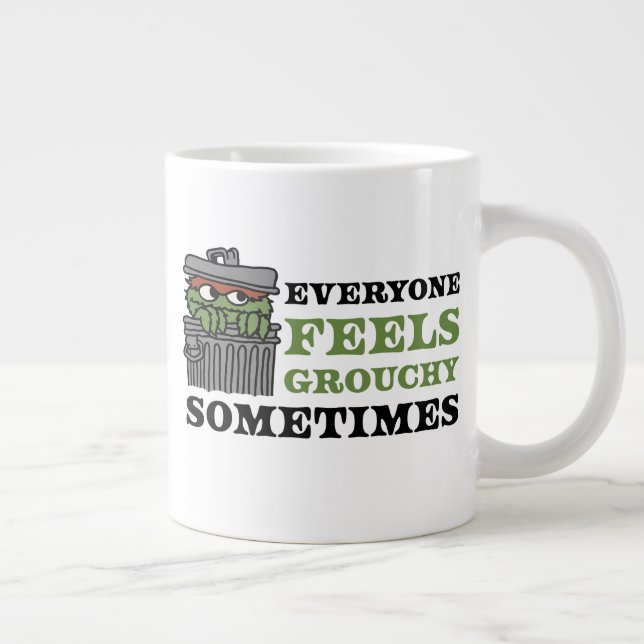 Sesame Street | Oscar the Grouch Feels Grouchy Giant Coffee Mug (Right)