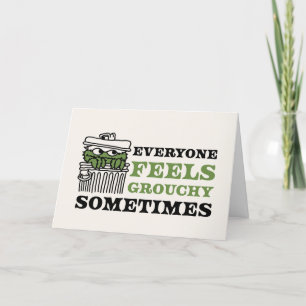 Sesame Street Oscar the Grouch Feels Grouchy Holiday Card
