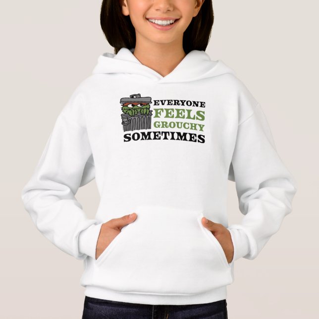 Sesame Street | Oscar the Grouch Feels Grouchy Hoodie (Front)