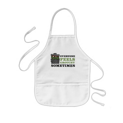 Sesame Street  Oscar the Grouch Feels Grouchy Kids Apron