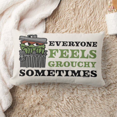 Sesame Street  Oscar the Grouch Feels Grouchy Lumbar Pillow