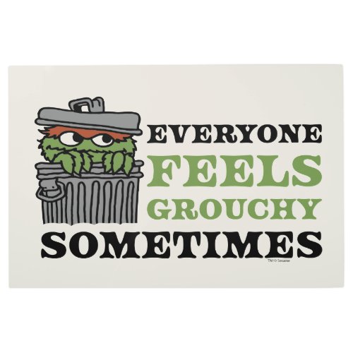 Sesame Street  Oscar the Grouch Feels Grouchy Metal Print