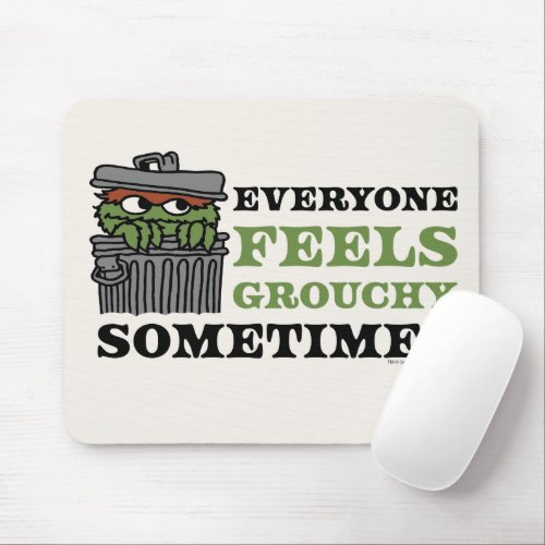 Sesame Street  Oscar the Grouch Feels Grouchy Mouse Pad