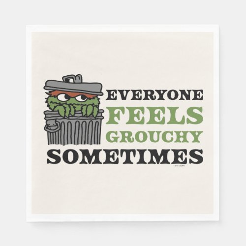 Sesame Street  Oscar the Grouch Feels Grouchy Napkins