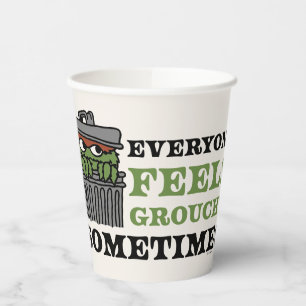 Sesame Street   Oscar the Grouch Feels Grouchy Paper Cups