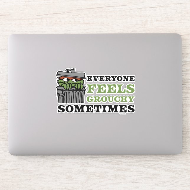 Sesame Street | Oscar the Grouch Feels Grouchy Sticker (Computer)