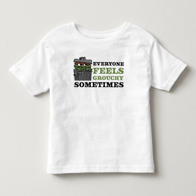 Sesame Street | Oscar the Grouch Feels Grouchy Toddler T-shirt (Front)