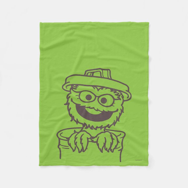 Sesame Street | Oscar the Grouch Fleece Blanket (Front)