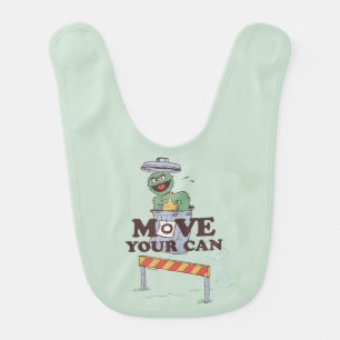 Sesame Street Oscar the Grouch Move Your Can Baby Bib