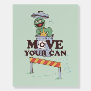 Sesame Street Oscar the Grouch Move Your Can Foam Board