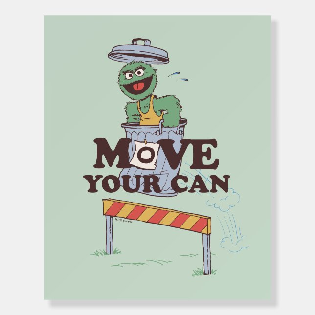 Sesame Street | Oscar the Grouch Move Your Can Foam Board (Front)