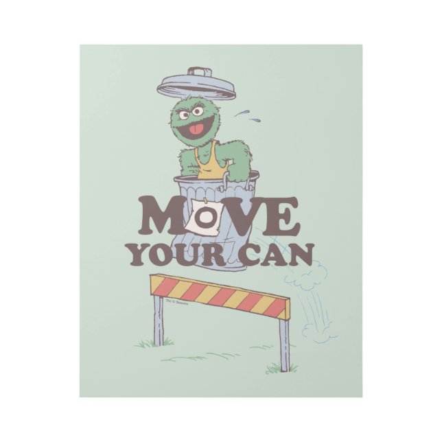 Sesame Street | Oscar the Grouch Move Your Can Gallery Wrap (Front)