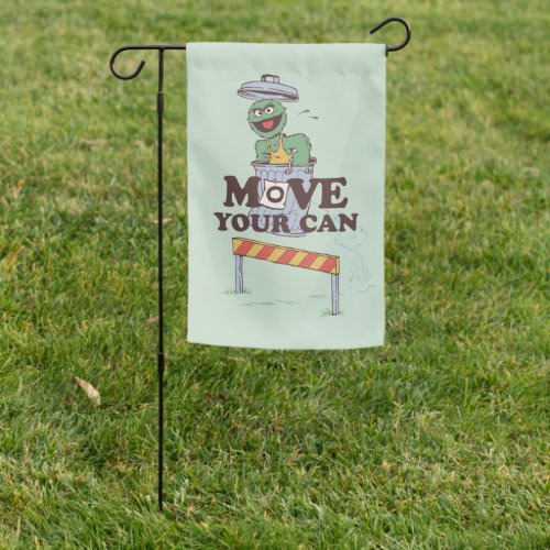 Sesame Street  Oscar the Grouch Move Your Can Garden Flag