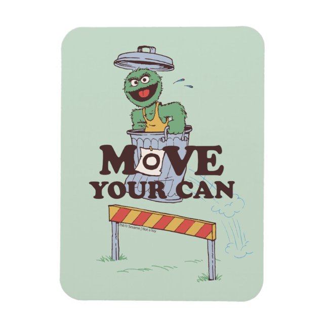 Sesame Street | Oscar the Grouch Move Your Can Magnet (Vertical)