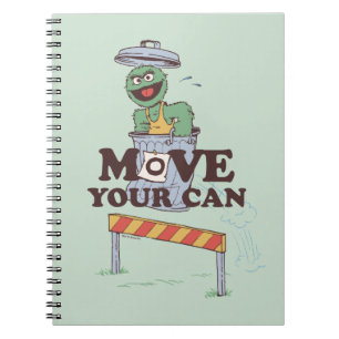 Sesame Street Oscar the Grouch Move Your Can Notebook