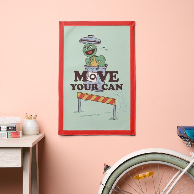 Sesame Street | Oscar the Grouch Move Your Can Pennant (Insitu 2)