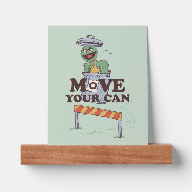Sesame Street | Oscar the Grouch Move Your Can Picture Ledge (Front)