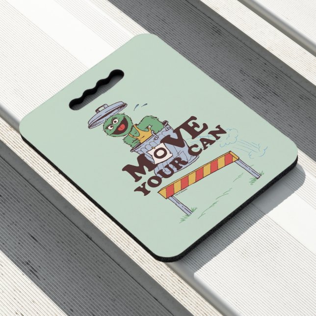 Sesame Street | Oscar the Grouch Move Your Can Seat Cushion (In Situ)