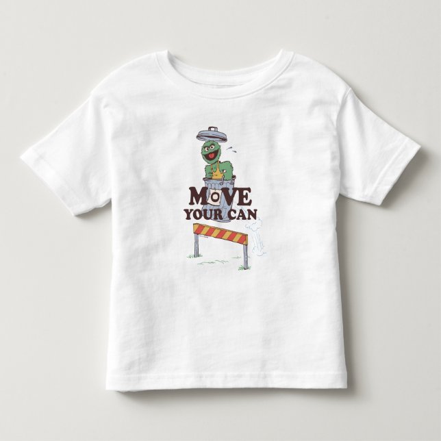 Sesame Street | Oscar the Grouch Move Your Can Toddler T-shirt (Front)