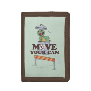 Sesame Street Oscar the Grouch Move Your Can Tri-fold Wallet