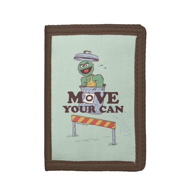 Sesame Street | Oscar the Grouch Move Your Can Trifold Wallet (Front Vertical)