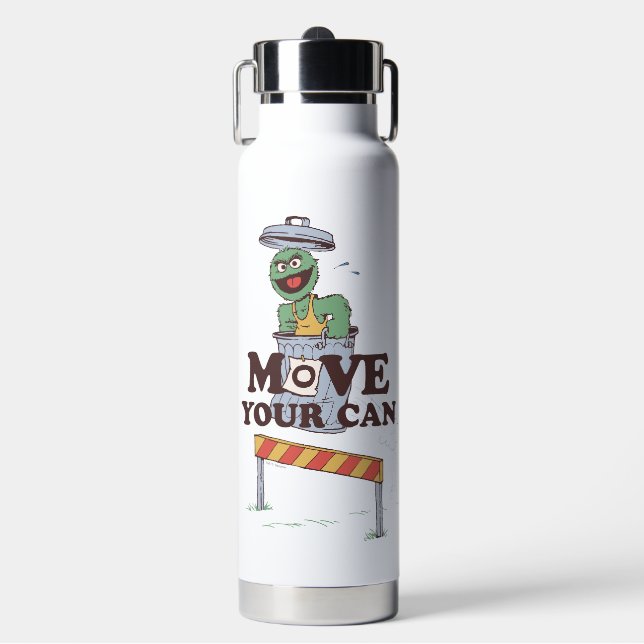 Sesame Street | Oscar the Grouch Move Your Can Water Bottle (Front)