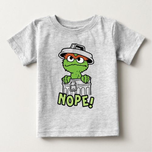 Sesame Street  Oscar the Grouch Nope Baby T_Shirt