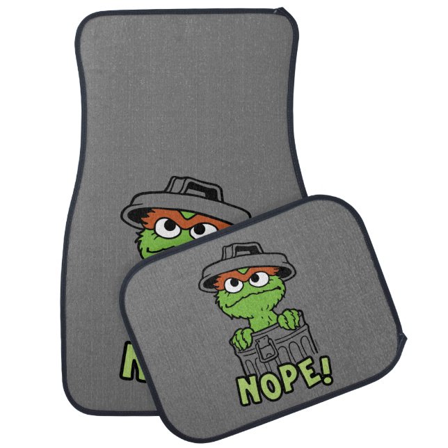 Sesame Street | Oscar the Grouch Nope! Car Floor Mat (Set)
